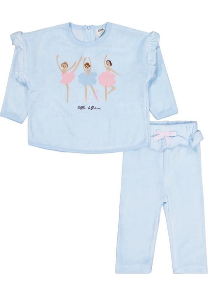 Balerin Nakışlı 6-18 Ay Takım - Mavi 6-9 Ay modelleri