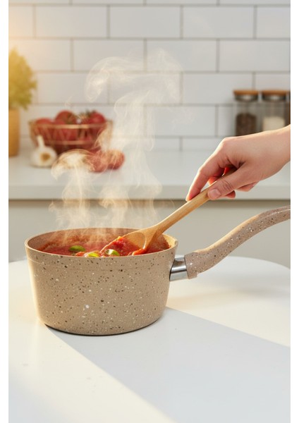 Granit Derin Sos Tenceresi – Yapışmaz, Isıya Dayanıklı, Şık Tasarım | 17 cm modelleri