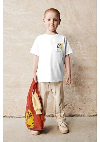 Bluey T-Shirt Erkek Çocuklar İçin Oyunbaz Tasarım Yumuşak Pamuk Uzun Kol indirimleri