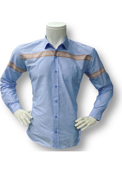 Klasik %100 Cotton Uzun Kollu Terletmeyen Kışlık Flanel Kumaş Renkli Çizgili Gömlek (Regular Kalıp) fiyatları