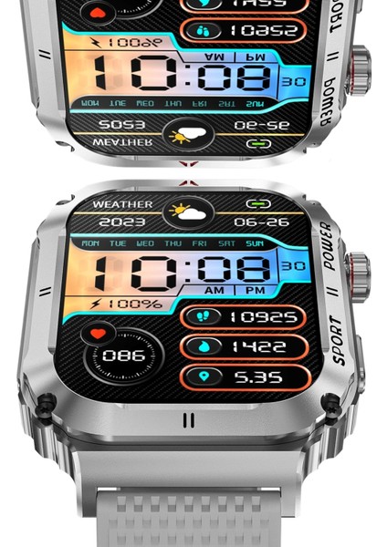 Nrtmsa Joko Od3 2.1 Inç IPS Ekran IP68 Su Geçirmez Konuşma ve Nfc Özellikli Akıllı Saat - Gümüş