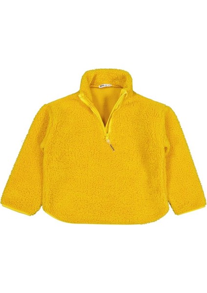Biyeli Yarım Fermuarlı 6-9 Yaş Sweatshirt