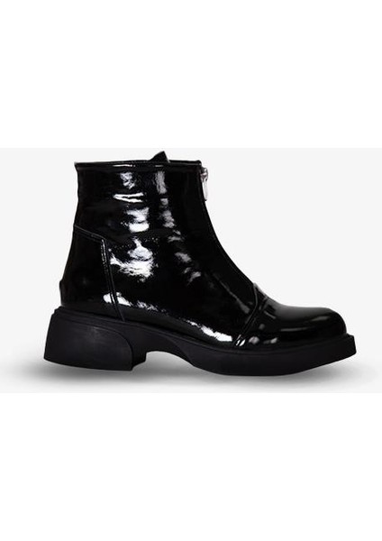 217651115-1 Zenne Kadın Bot Siyah Rugan Deri fiyatları