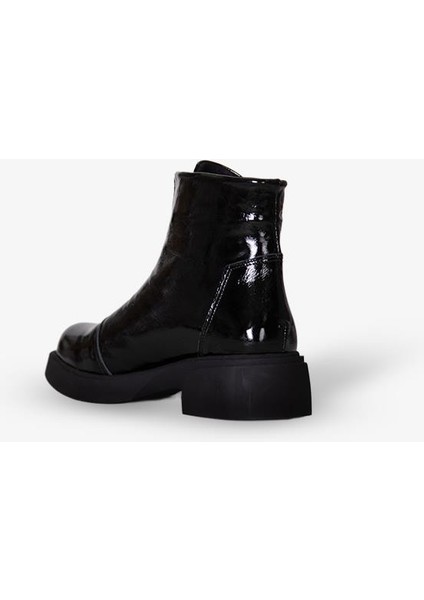 217651115-1 Zenne Kadın Bot Siyah Rugan Deri indirimleri