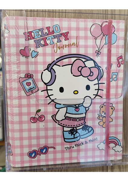 Kuromi Hello Kitty Sert Kapak Içten Spiralli Journal Çok Amaçlı Defter ( 24CM * 17 cm )