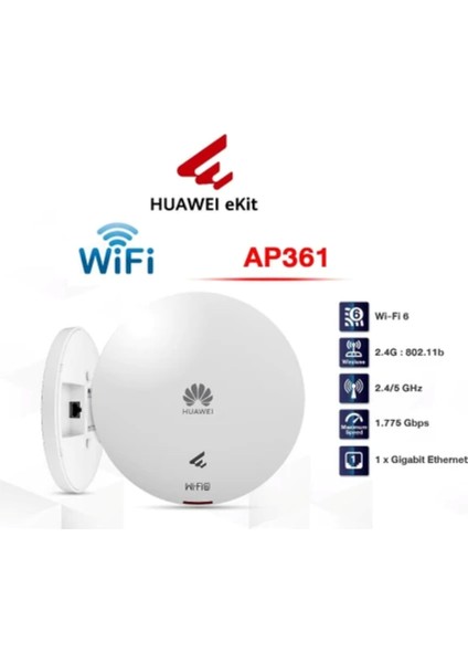 Huaweı Ekitengine AP361 (Wi-Fi 6) Dual Band 575MBPS-1775MBPS 2x2 Mımo Indoor Ap fiyatları