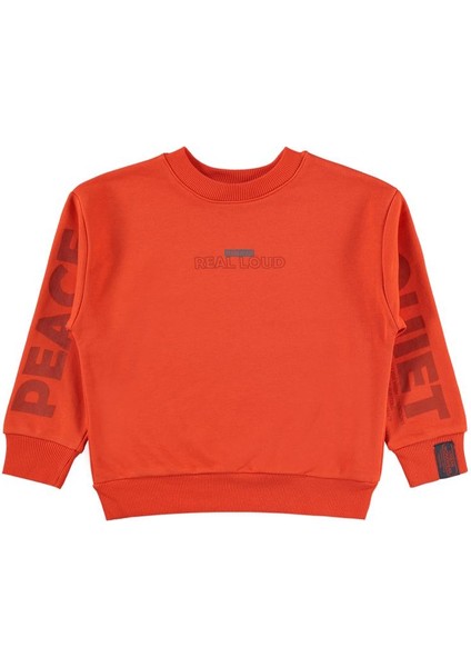Peace Quıet Baskılı 10-13 Yaş Sweatshirt modelleri