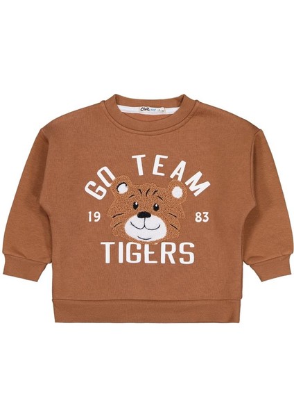 Go Team Tıger Baskılı 2-5 Yaş Sweatshirt