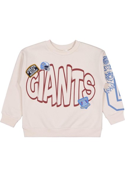 Gıants Baskılı -Etiketli 10-13 Yaş Sweatshirt fiyatları