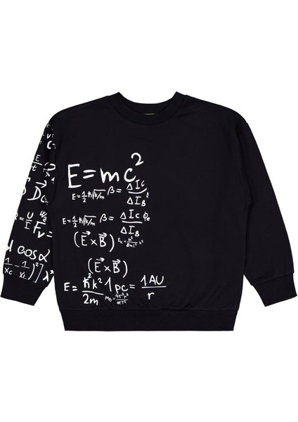 Matematik Formül Baskılı 6-9 Yaş Sweatshirt fiyatları