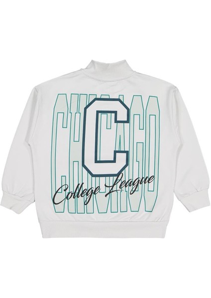 C Chıcago Baskılı-Nakışlı 10-13 Yaş Sweatshirt