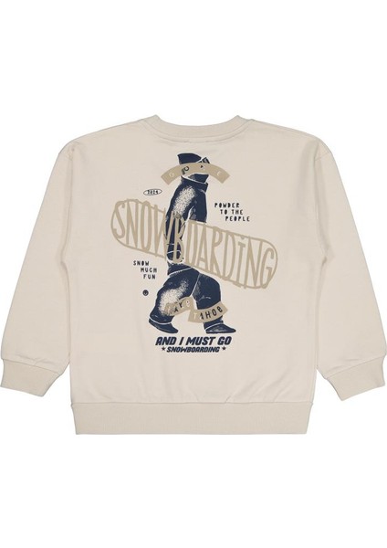Snowboarding Baskılı 6-9 Yaş Sweatshirt