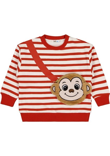 Maymun Çantalı 2-5 Yaş Sweatshirt