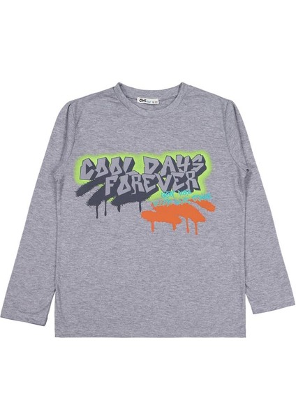 Cool Days Forever Baskılı 10-13 Yaş Sweatshirt