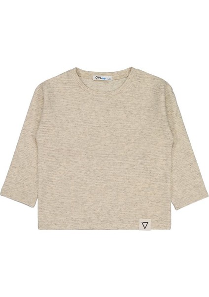 Kendinden Çizgili 2-5 Yaş Sweatshirt