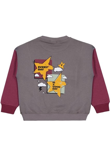 Every Day Yıldız Baskılı 6-9 Yaş Sweatshirt