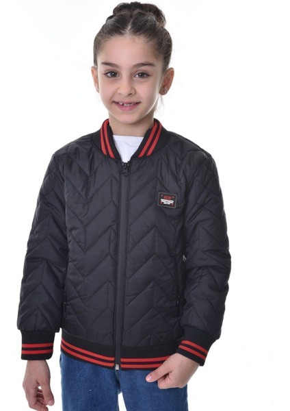 Kız Çocuk Kolej Yaka Astarlı Su ve Rüzgar Geçirmez Fermuarlı Mont Ceket fiyatları