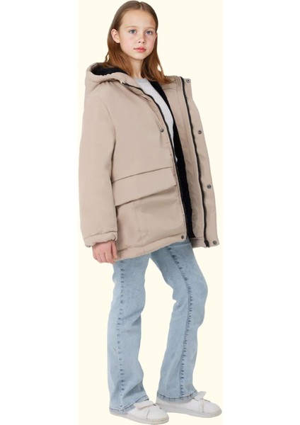 Kız Çocuk Kürklü Su ve Rüzgar Geçirmez Kapüşonlu 3 Kışlık Mont & Kaban & Parka fiyatları