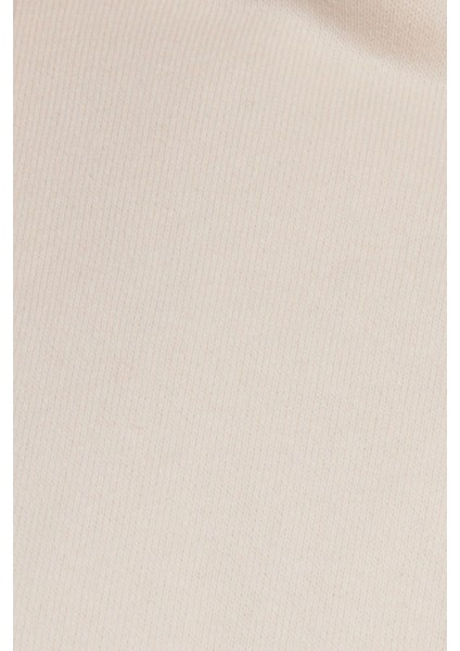 Kadın Relax Fit Rahat Kesim Pamuklu Kapüşonlu Kanguru Cepli taş Sweatshirt