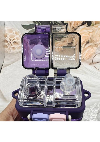 My Melody Figürlü Sanrio Çocuk Suluk Matara 520ML Askılı Iki Bölmeli Kapak Plastik AD15159 fiyatları