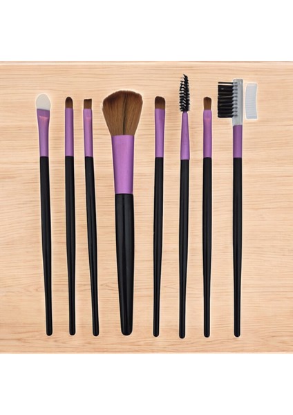 Profesyonel Makyaj Fırça, Aplikaör, Kaş Kesme, Pudra, 8 Li Fırça Seti - 1 Ad modelleri