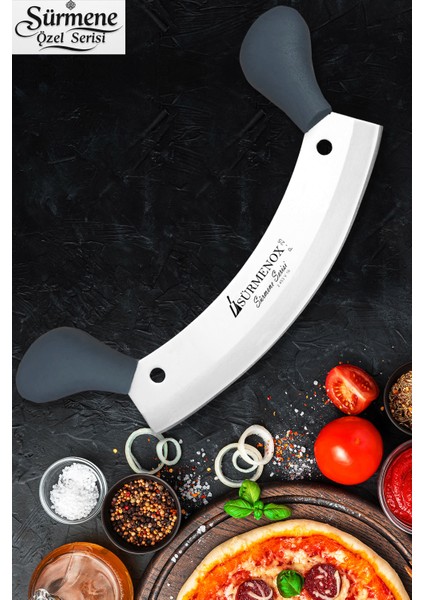 Sürmene Gri Serisi Mutfak Bıçak Seti Et Kıyma Sebze Salata Börek Pizza Bıçağı HDS-119