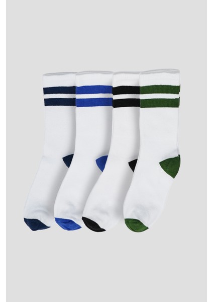 4 Çift Mevsimlik Erkek Çocuk Soket Çorap