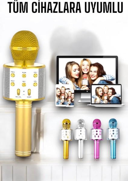 Taşınabilir Bluetooth Karaoke Mikrofon: Hafıza Kart Girişli, Etkileyici Performans indirimleri