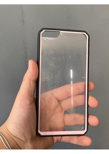 Iphone 6s Plus Uyumlu Kenarlar Renkli Sert Şeffaf Kılıf