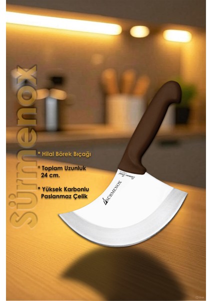 Sürmene Kahve Serisi Mutfak Bıçak Seti Pizza Börek Pide Bıçağı Salata Bıçağı 2 Li Set HDS-114 fiyatları