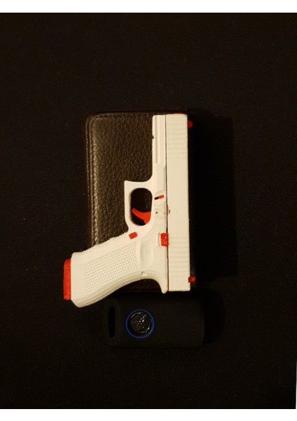 GLOCK18 Modeli 1/3 Ölçekli Işlevsel ve Modifiye Edilebilir Masa Süsü, Fidget Oyuncak ve Anahtarlık indirimleri