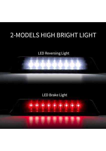 923-236 Araba Siyah Kabuk Yüksek Montajlı Fren Lambası (Yurt Dışından)