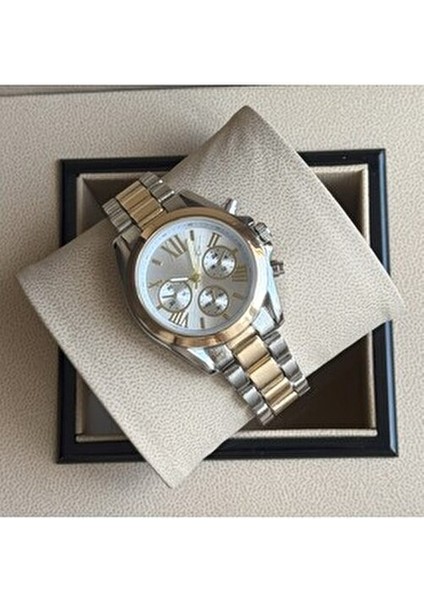 Çift Kol Metal Kordon Analog Sevgili Saatleri Özel Kutuda Şık Tasarım
