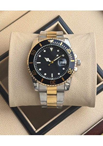 Çift Kol Metal Kordon Analog Sevgili Saatleri Özel Kutuda Şık Tasarım