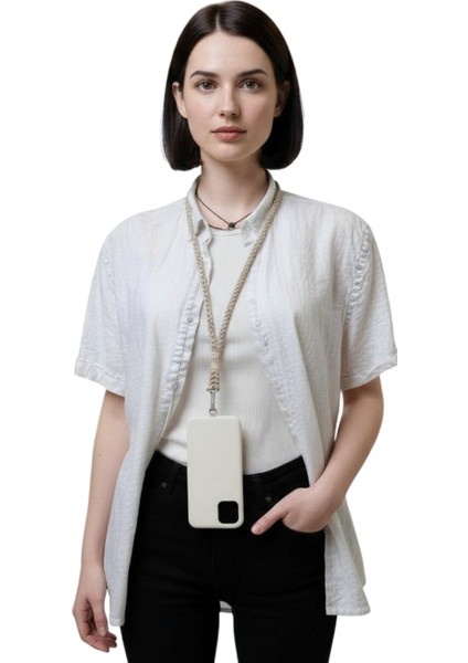 Telefon Boyun Askısı Paracord Örgü Tüm Kılıflara Uyumlu