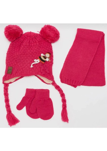 Kız Çocuk ve Bebek Atkı & Bere & Eldiven Takımı