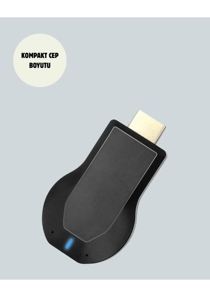1080P Ultra Hd Kablosuz Ekran Yansıtma Dongle – Miracast / Airplay / Dlna indirimleri