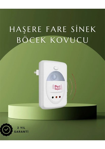 Ultrasonik Ses Dalgalarıyla Kimyasalsız Fare ve Böcek Kovucu Cihaz