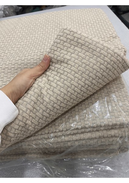 Soft Dokulu Kaymaz Tabanlı Koltuk Örtüsü Bej ( 200X 170 cm) fiyatları