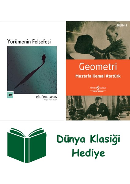 Yürümenin Felsefesi + Geometri + Dünya Klasiği Hediye
