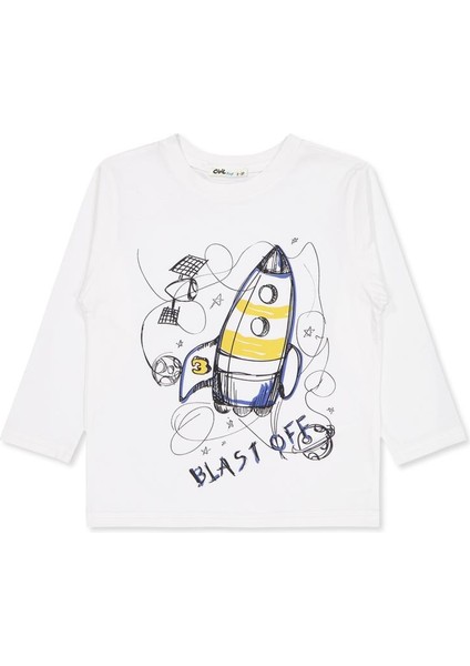 Blast Off Baskılı 2-5 Yaş Sweatshirt