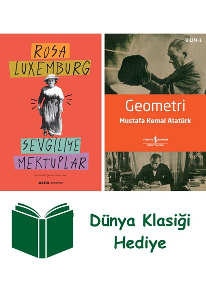 Sevgiliye Mektuplar + Geometri + Dünya Klasiği Hediye