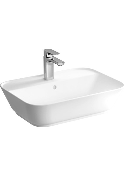 Geo 7426B003-0001 Dikdörtgen Çanak Lavabo, 60 Cm, Beyaz