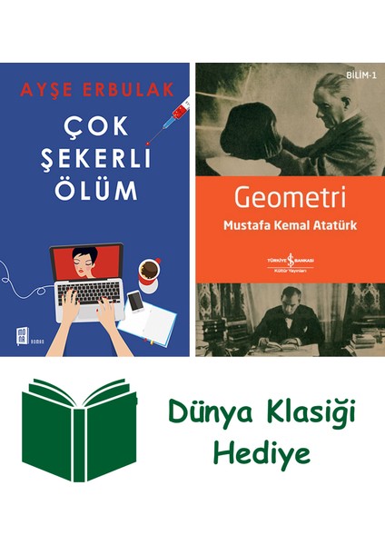 Çok Şekerli Ölüm + Geometri + Dünya Klasiği Hediye
