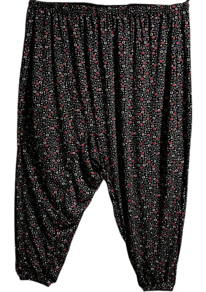 Kadın Bayan Battal Büyük Beden Jarse Kumaş Bel Lastikli Sağ Yan Tek Gizli Fermuarlı Cepli Eşofman Altı Şalvar Bol Rahat Kalıp 80 Ile 120 Kiloğrama Kadar Olur Standart Beden