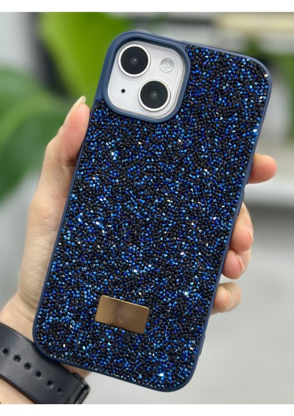 Iphone 14 Plus ve 15 Plus Uyumlu Elmas Tasarımlı Taşlı Işıltılı Parlak Pırlanta Silikon Kılıf fiyatları