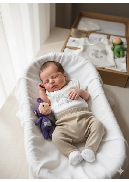 Kız-Erkek Yeni Doğan Hastane Çıkışı % 100 Organik Pamuk Kutulu 10'lu Full Takım Koala fiyatları