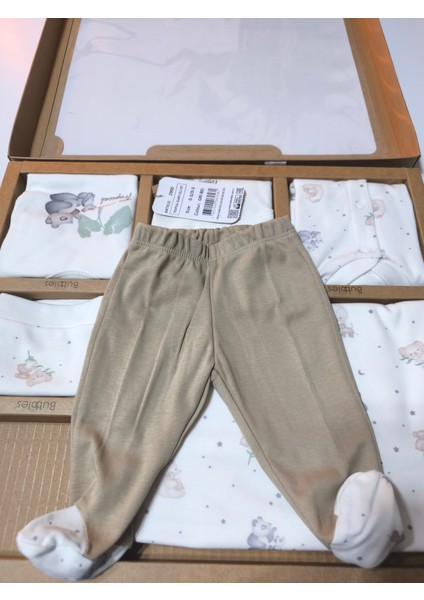 Kız-Erkek Yeni Doğan Hastane Çıkışı % 100 Organik Pamuk Kutulu 10'lu Full Takım Koala fırsatları