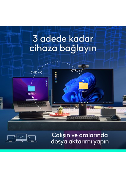 Mx Master 3s Bluetooth Edition Performans 8000 Dpı Optik Sensörlü Sessiz Kablosuz Mouse, Siyah