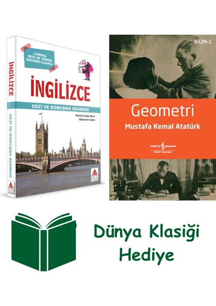 Ingilizce Gezi ve Konuşma Rehberi + Geometri + Dünya Klasiği Hediye